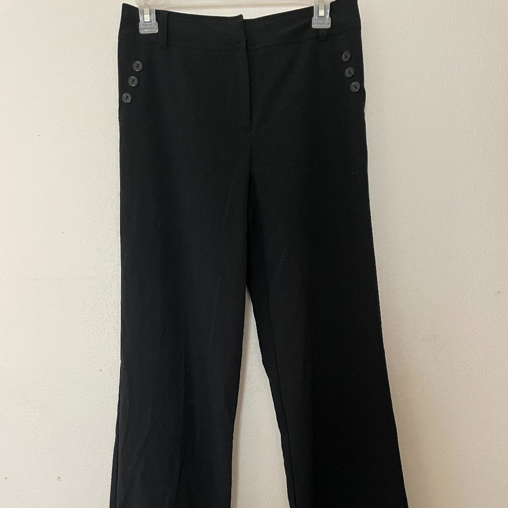 Iz Byer Size 16 Black Button Dress Slacks Pants